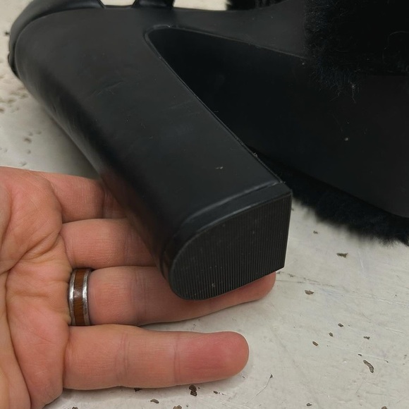 DOLLY BAE - “BAD TO THE BONE” FUZZY - TALL  - PLATFORM - Heels - Picture 3 of 3